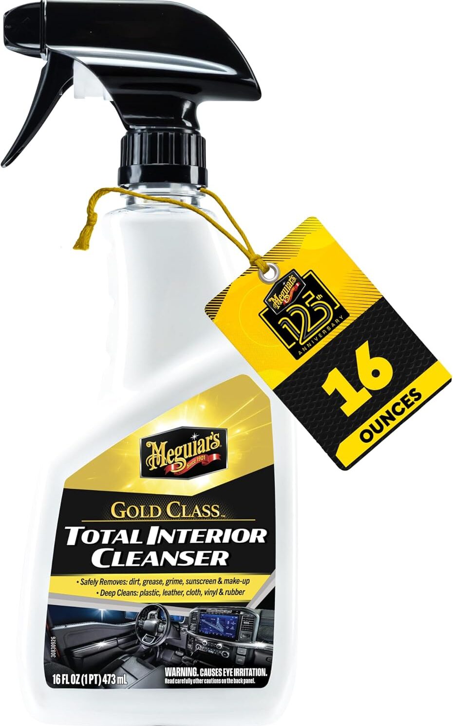 Meguiar's Gold Class Total Interior Cleanser, 16 Oz | Total Interior Cleaner Safely Cleans Dash, Door Panels, Cloth&Fabric, Plastic, Vinyl & More for Fresh Car Interiors