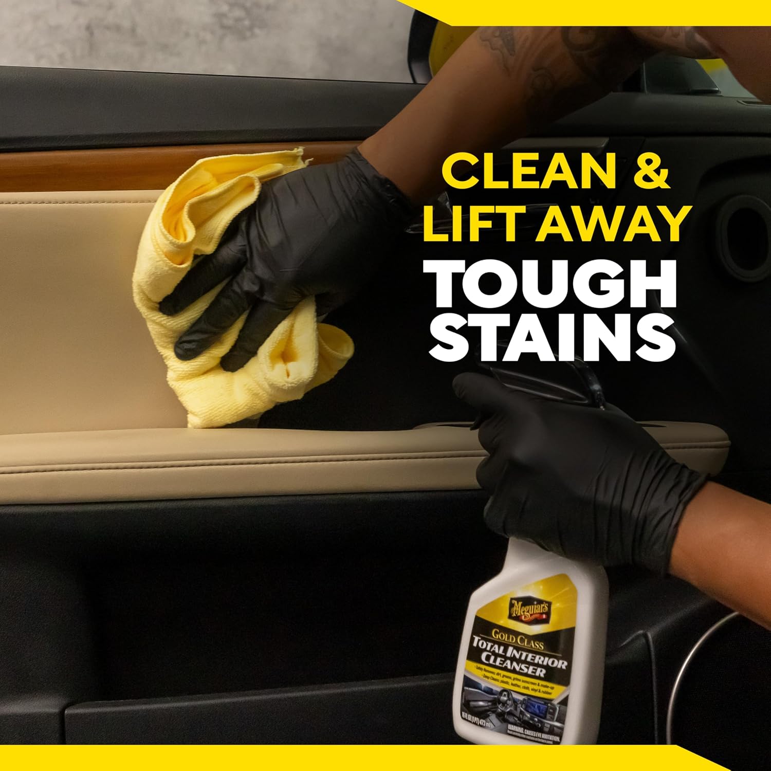 Meguiar's Gold Class Total Interior Cleanser, 16 Oz | Total Interior Cleaner Safely Cleans Dash, Door Panels, Cloth&Fabric, Plastic, Vinyl & More for Fresh Car Interiors - Image 7