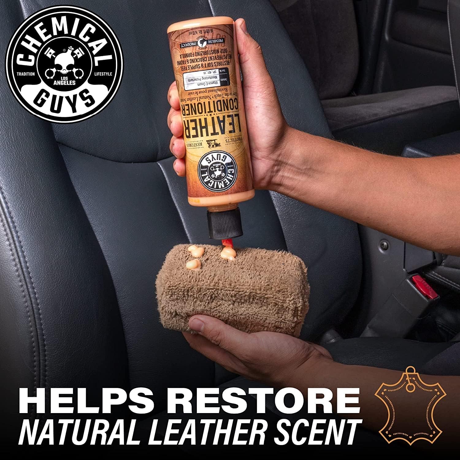 Chemical Guys, Vintage Series Leather Conditioner for Car Interiors, 16 oz | Nourishes and conditions natural, synthetic and faux leather seats, keeping them soft, supple and protected - Image 12