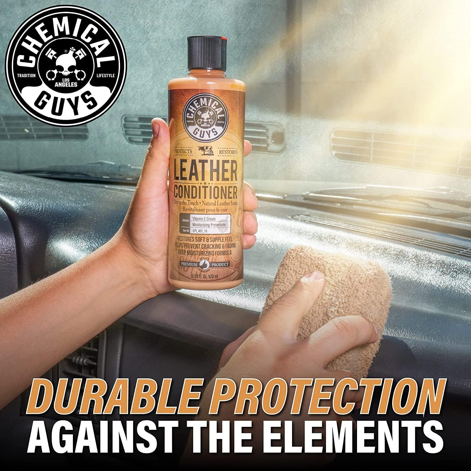 Chemical Guys, Vintage Series Leather Conditioner for Car Interiors, 16 oz | Nourishes and conditions natural, synthetic and faux leather seats, keeping them soft, supple and protected - Image 7