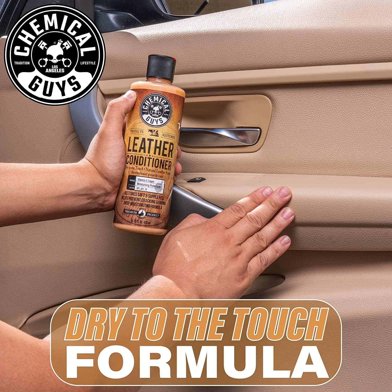 Chemical Guys, Vintage Series Leather Conditioner for Car Interiors, 16 oz | Nourishes and conditions natural, synthetic and faux leather seats, keeping them soft, supple and protected - Image 9