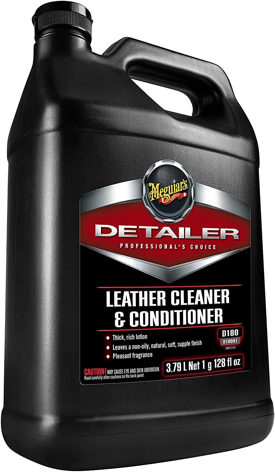 Meguiar’s Professional Leather Cleaner & Conditioner D18001 - 1 Gallon Leather Cleaner & Conditioner Specifically Formulated for Automotive Leather Care, Delivers Professional Results, 128 Oz - Image 3
